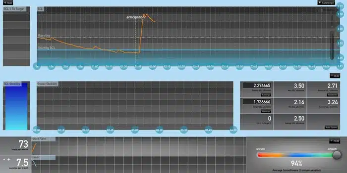Alive biofeedback demo, step 1
